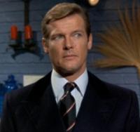 Roger Moore as James Bond in Live and Let Die (1973)