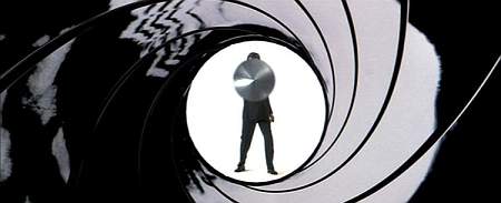 Pierce Brosnan as James Bond in the Gun Barrel Sequence