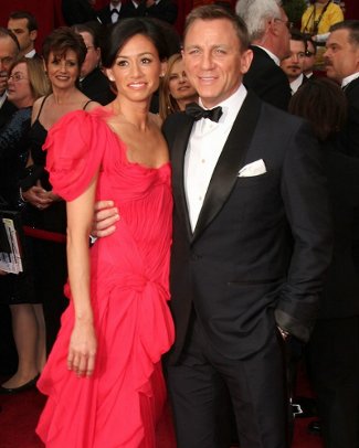 Daniel Craig with his girlfriend at the Oscars