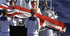 James Bond's burial at sea