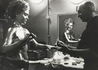 Shirley Eaton Backstage on Goldfinger