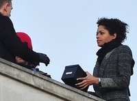 Naomie Harris Filming for Skyfall